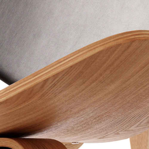 Hans Wegner Shell Chair CH07 Replica, Oak Ivory