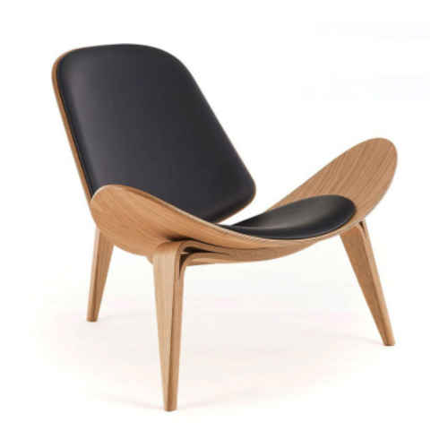 MODE Danish Shell Chair, Oak Black