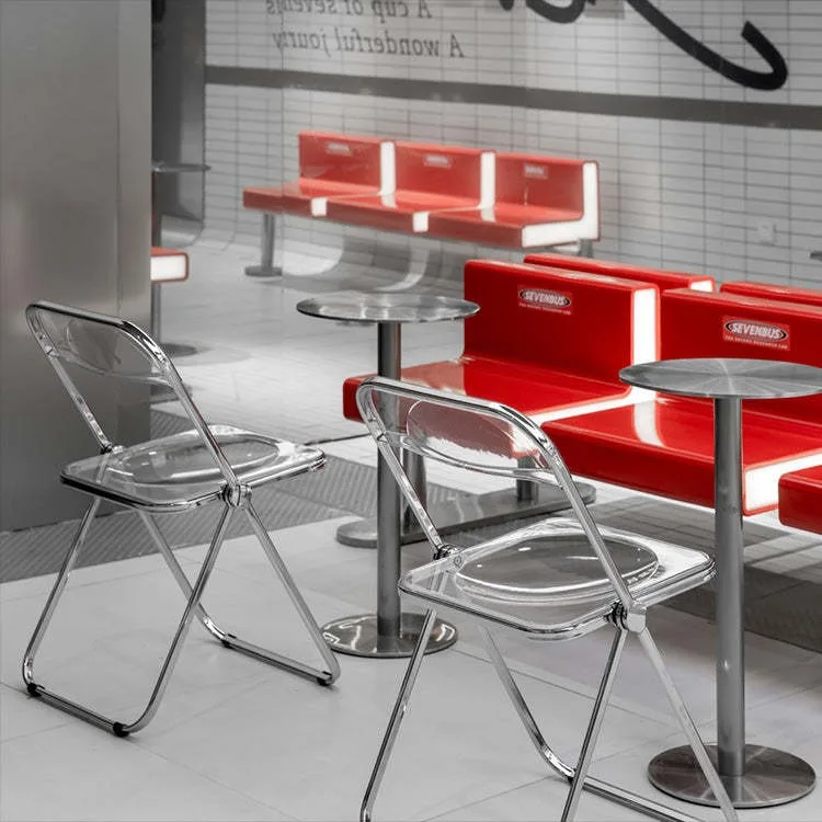 MODE Larkin Acrylic Folding Dining Chair, Transparent