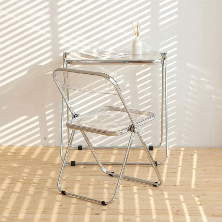 MODE Larkin Acrylic Folding Dining Chair, Transparent