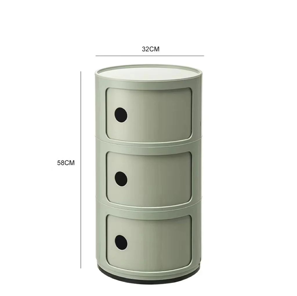 Anna Ferrieri Componibili 3 Tier Storage Unit Replica, 32x58CM, Matcha Green