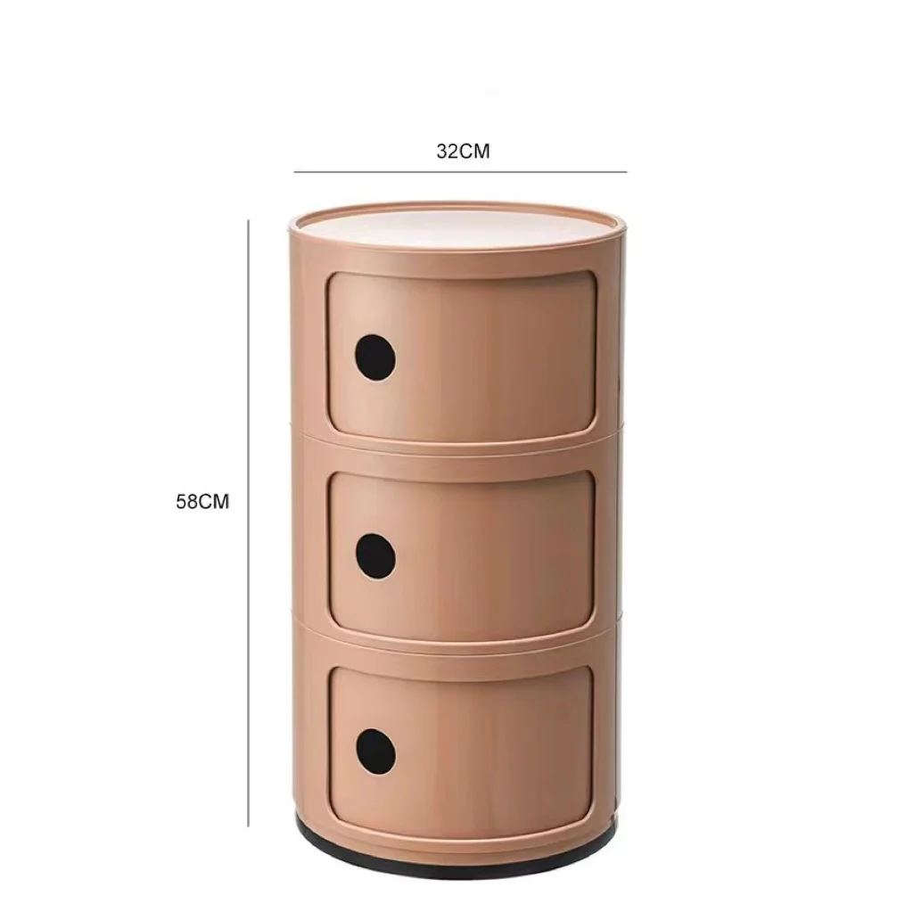 Anna Ferrieri Componibili 3 Tier Storage Unit Replica, 32x58CM, Pink
