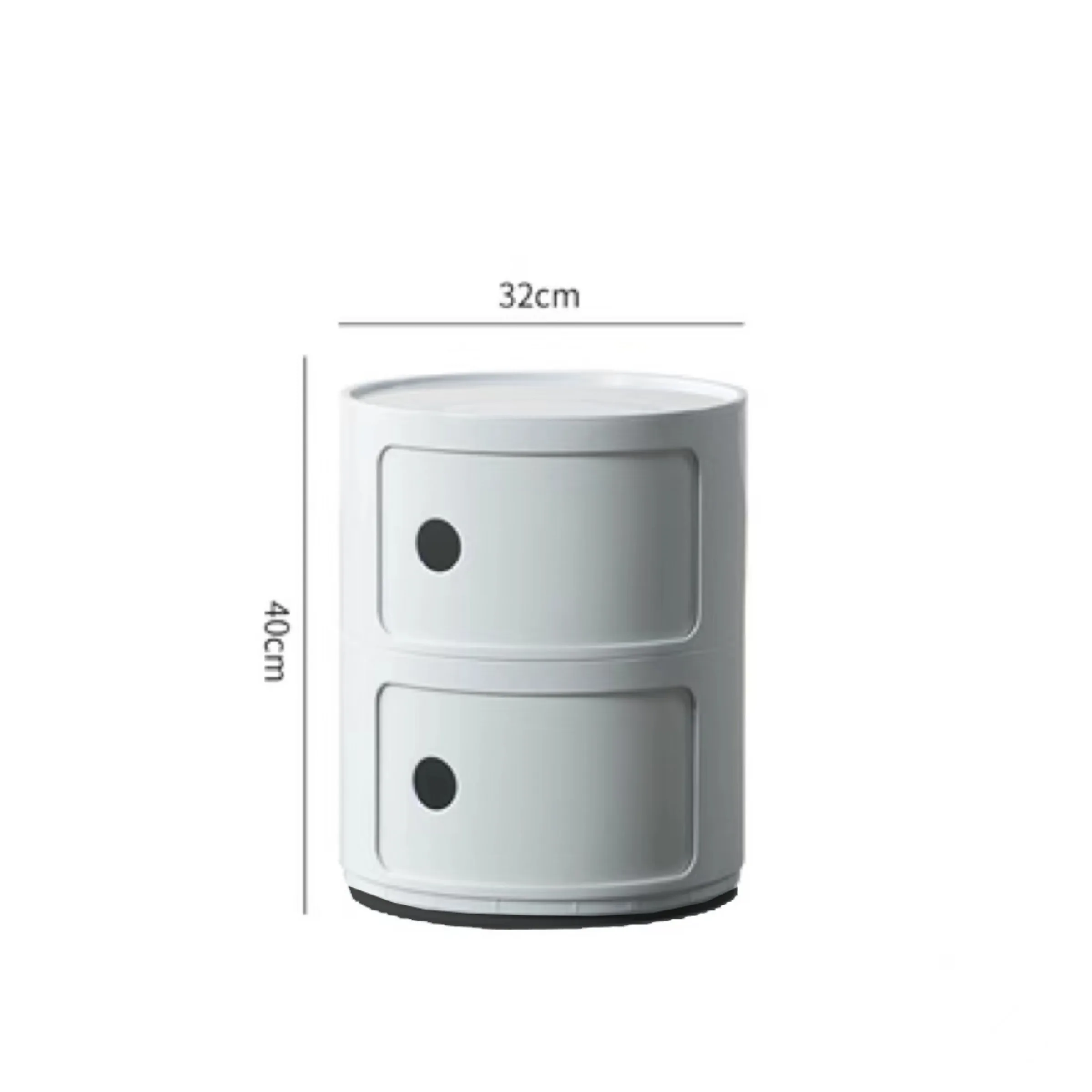 Anna Ferrieri Componibili 2 Tier Storage Unit Replica, 32x40CM, White