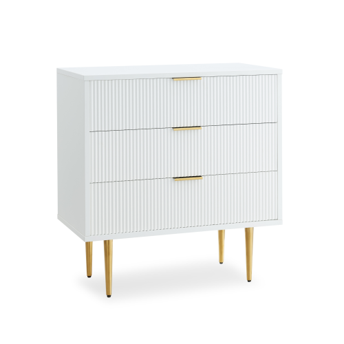 MODE Leia Chest of 3 drawers, White Haze, 71x39.8x75cm