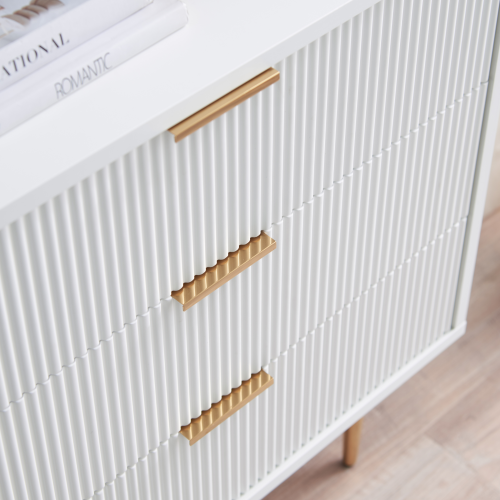 MODE Leia Chest of 3 drawers, White Haze, 71x39.8x75cm