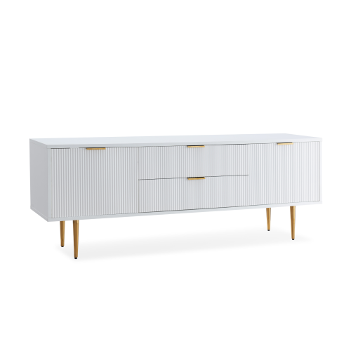 MODE Leia TV Stand, White Haze, 160x39.8x58cm