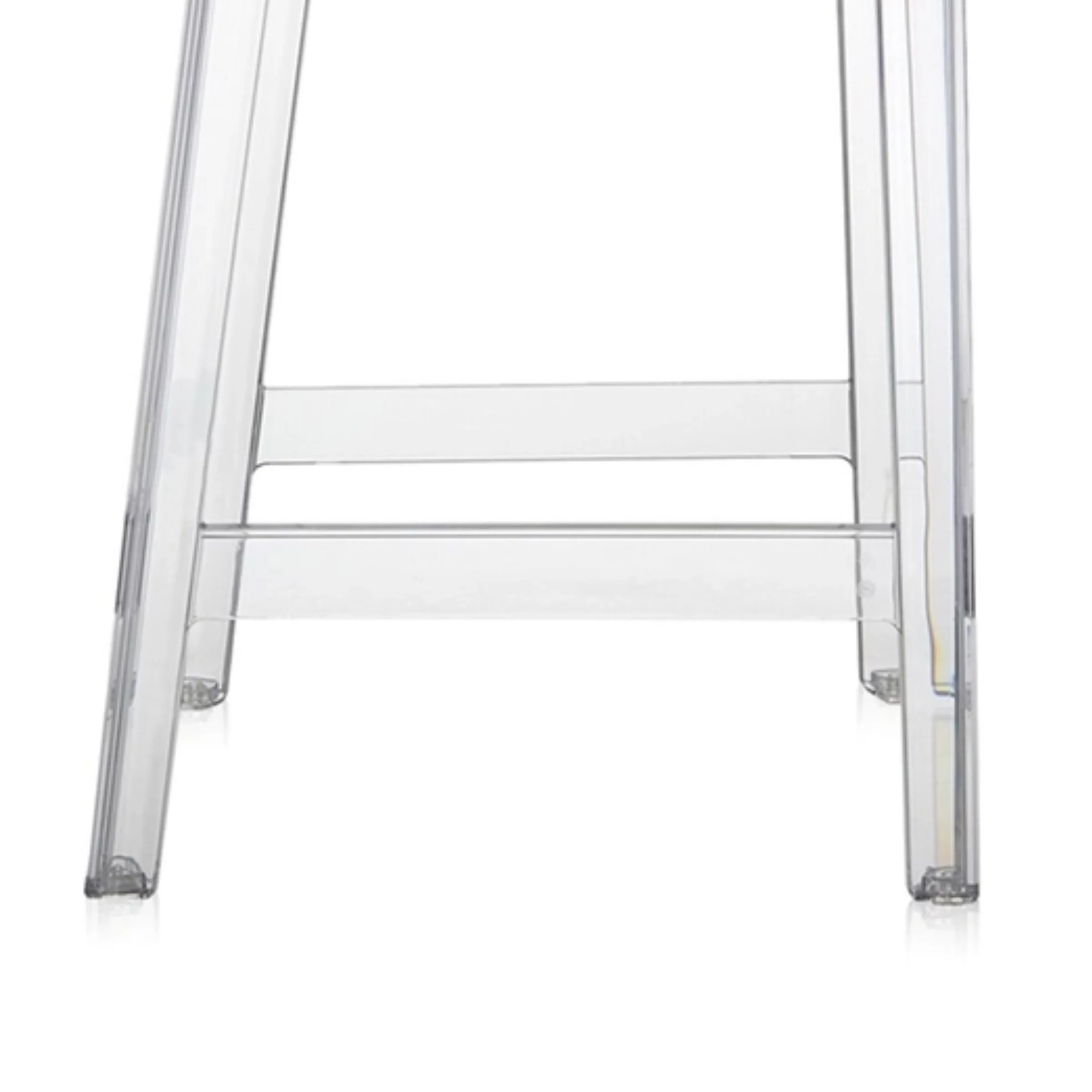 Philippe Starck Victoria Ghost Bar Stool With Back Replica, Set of 2