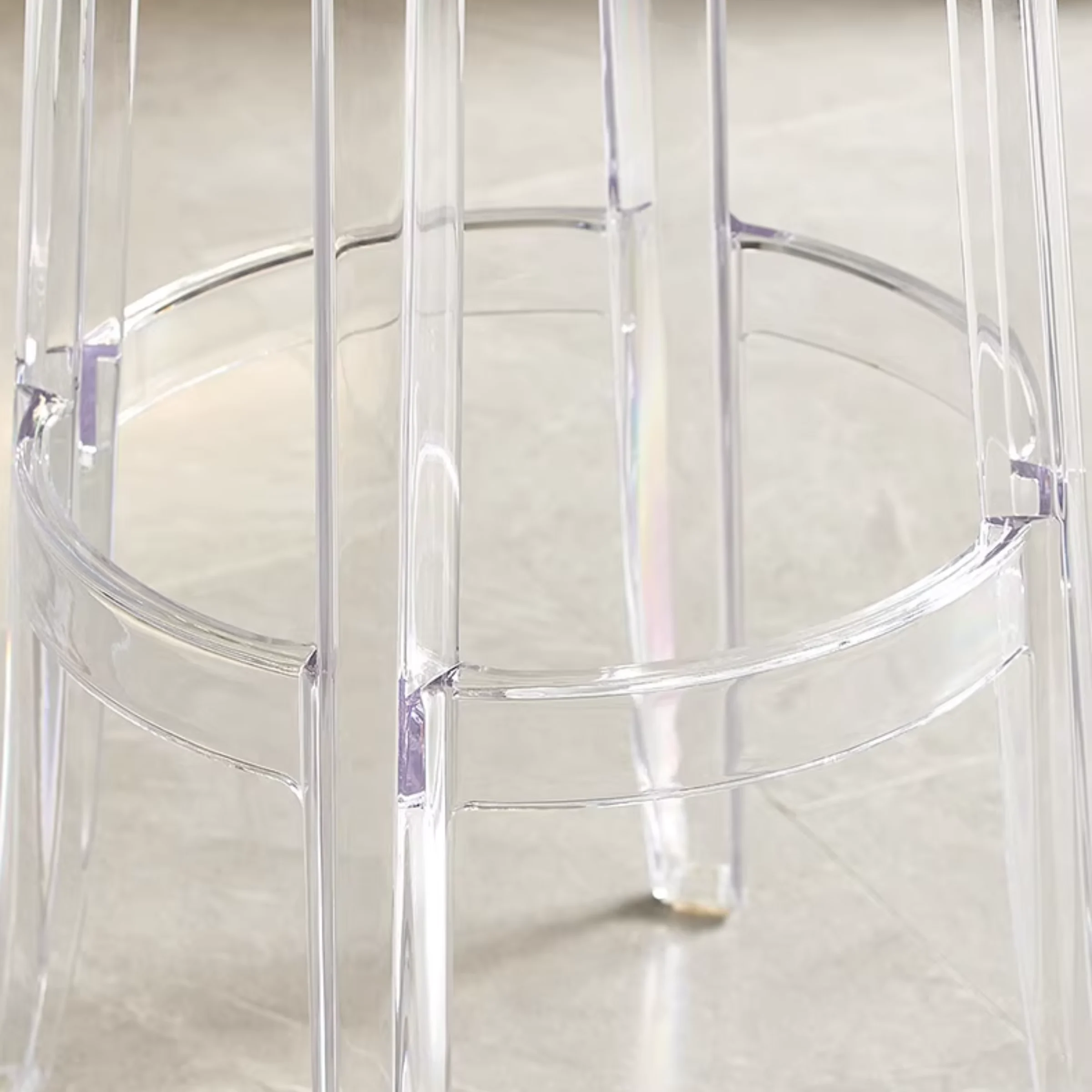 Philippe Starck Charles Ghost Bar Stool Replica 65cm, Set of 2