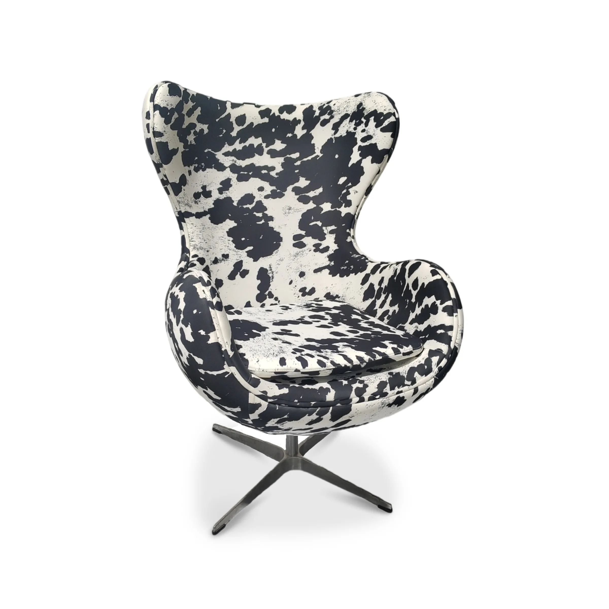 Arne Jacobsen Egg Cowhide Chair Replica