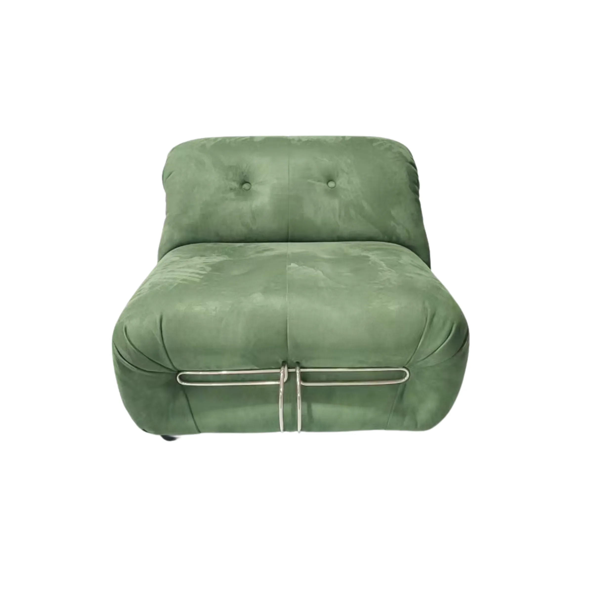 Tobia Scarpa Soriana Lounge Chair Replica, 1-Seater, Green