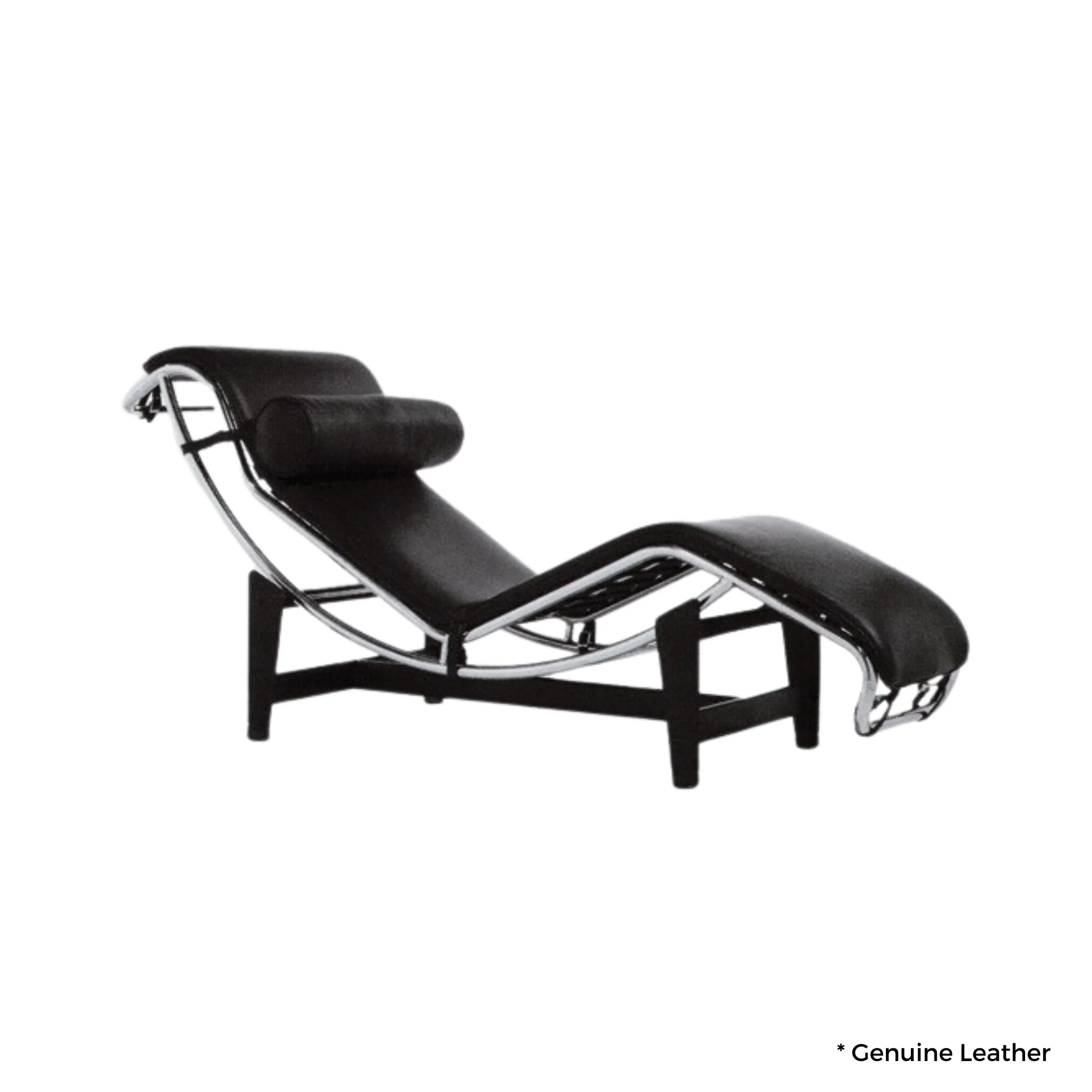 Le Corbusier LC4 Chaise Lounge Replica, Genuine Leather