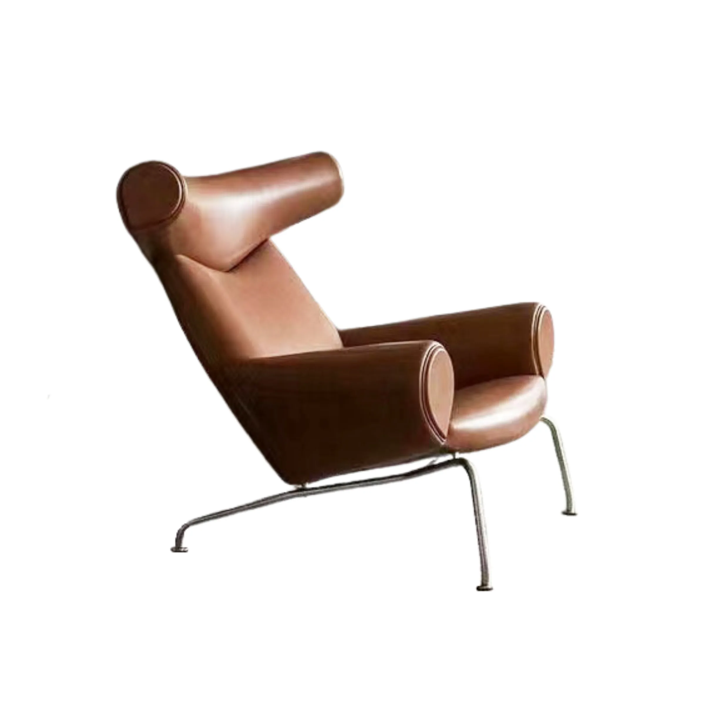 Hans Wegner OX Armchair with Ottoman Replica