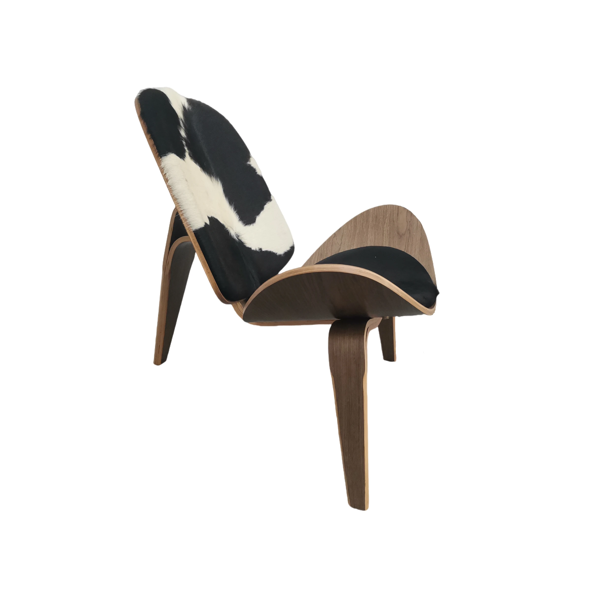 Hans Wegner Shell Chair CH07 Replica, Cowhide