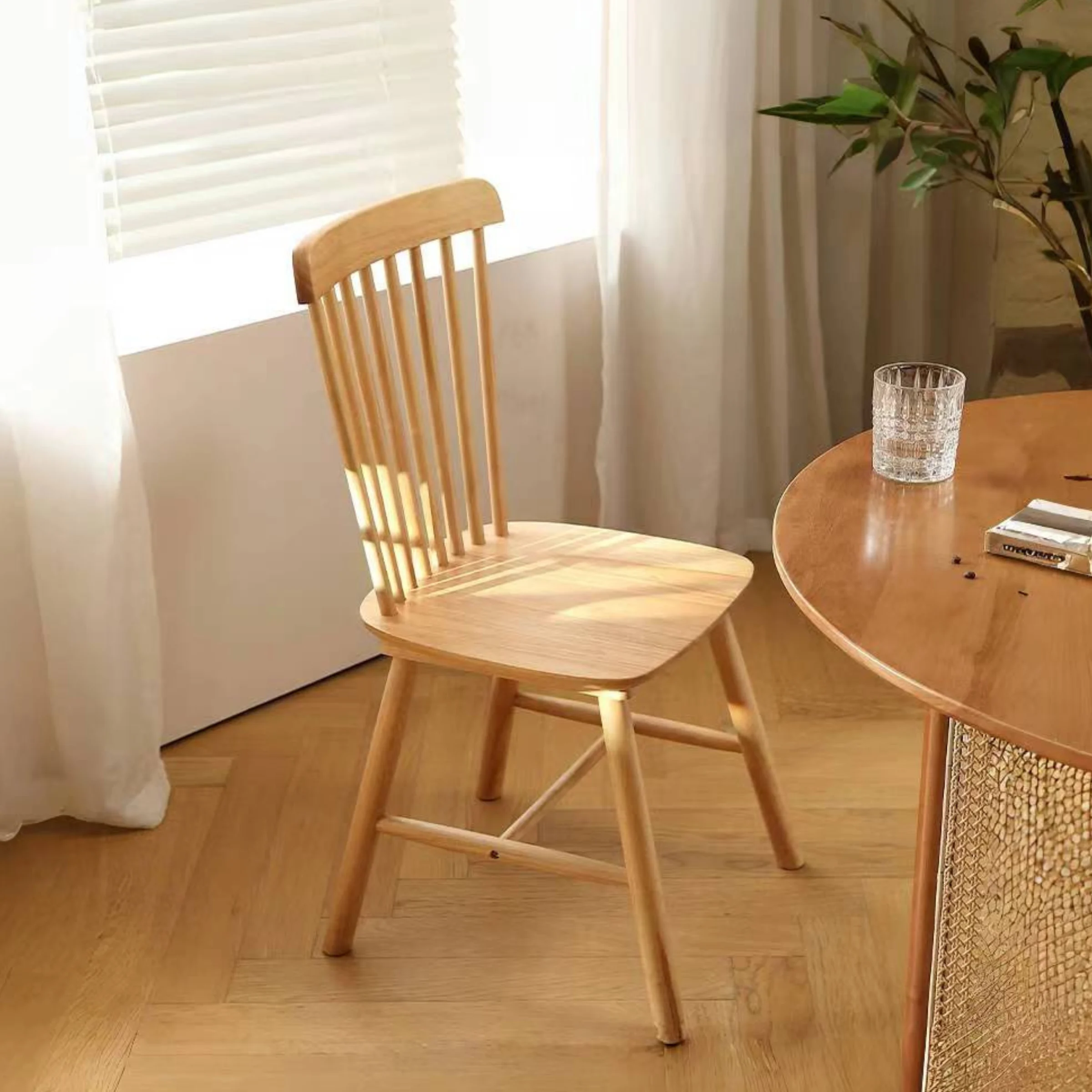 TON Ironica Dining Chair Replica, Natural, Set of 2