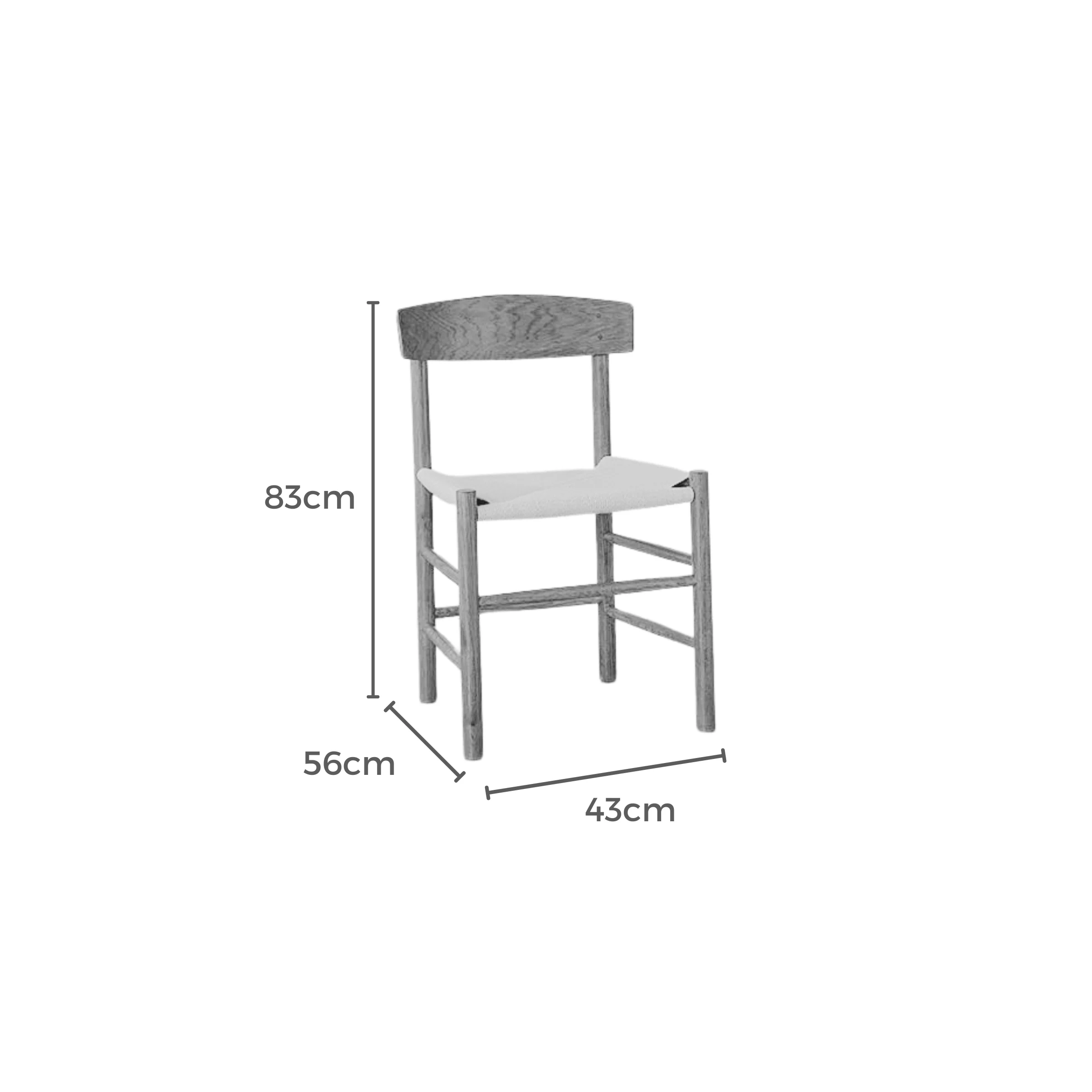 Borge Mogensen Shaker Chair J39 Replica, Walnut, Set of 2