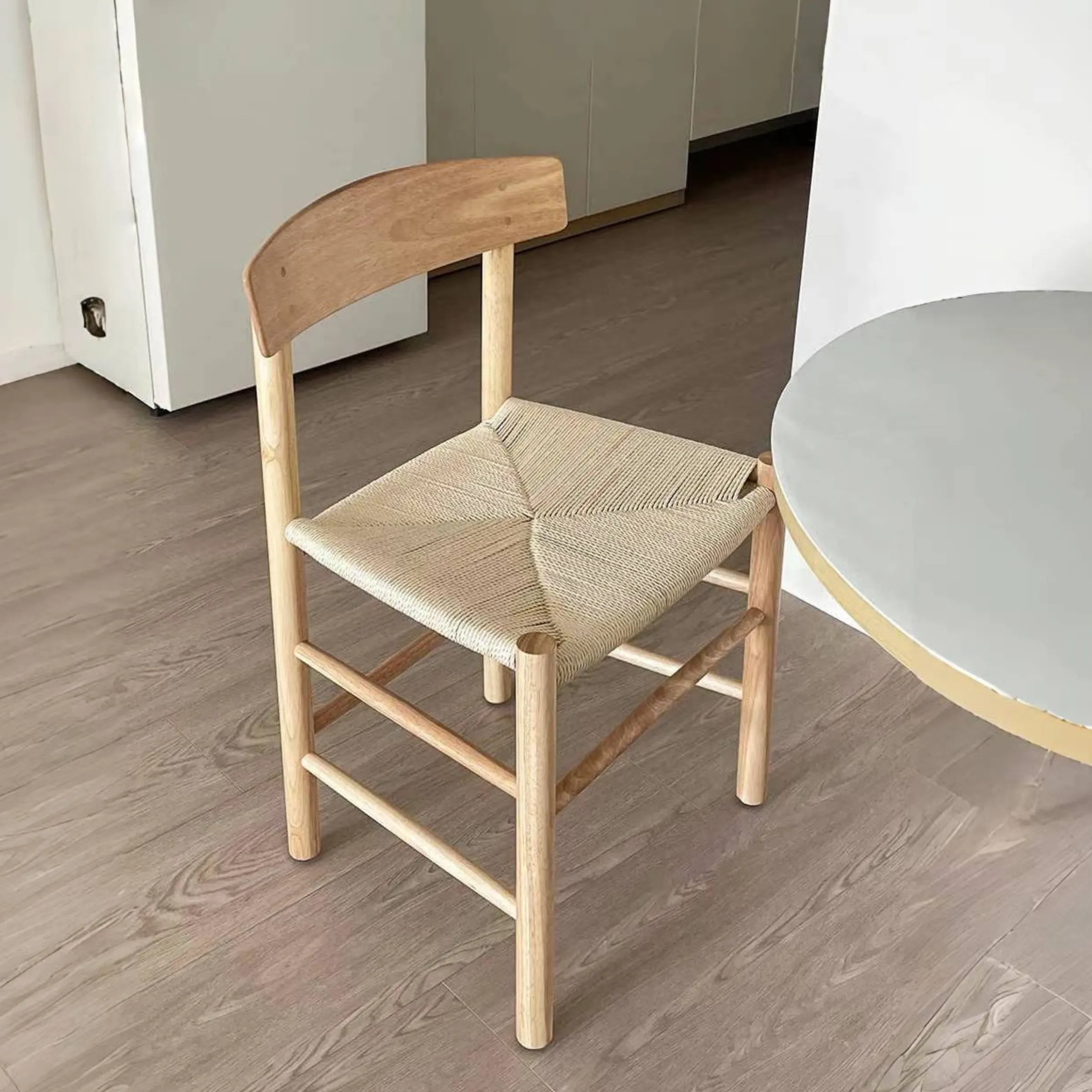 Replica Borge Mogensen J39 Shaker Chair, Set of 2, Natural & White