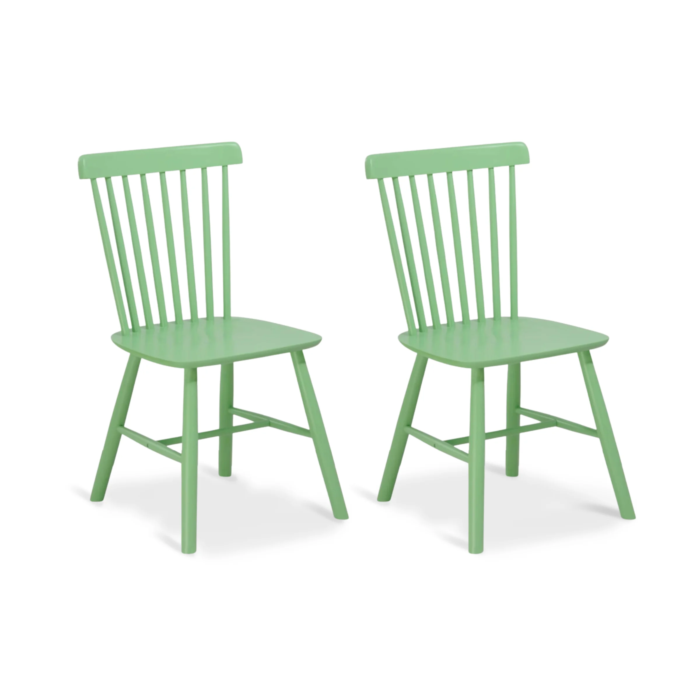 TON Ironica Dining Chair Replica, Green, Set of 2