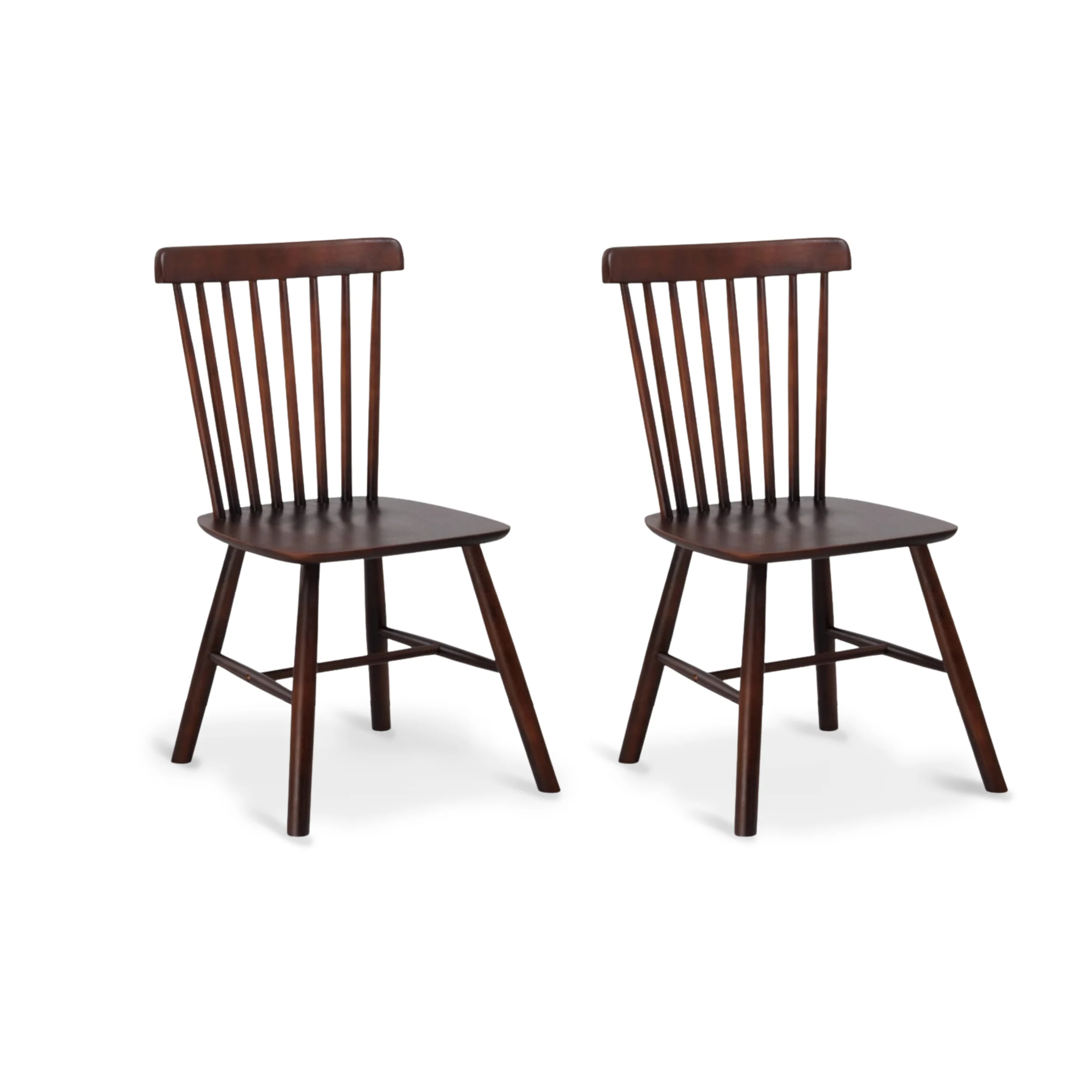 TON Ironica Dining Chair Replica, Brown, Set of 2