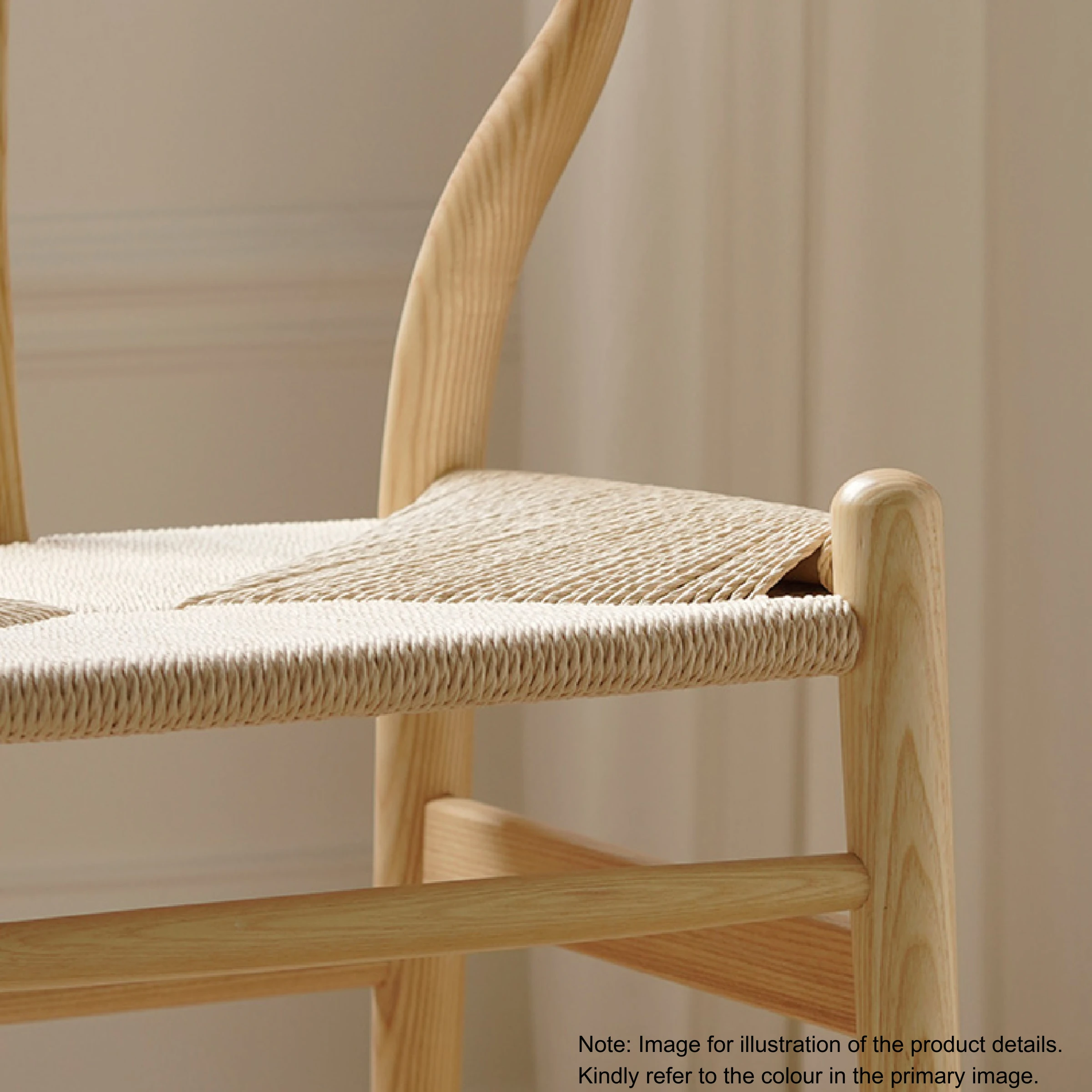Hans Wegner Wishbone Dining Chair CH24 Replica, Black, Set of 2