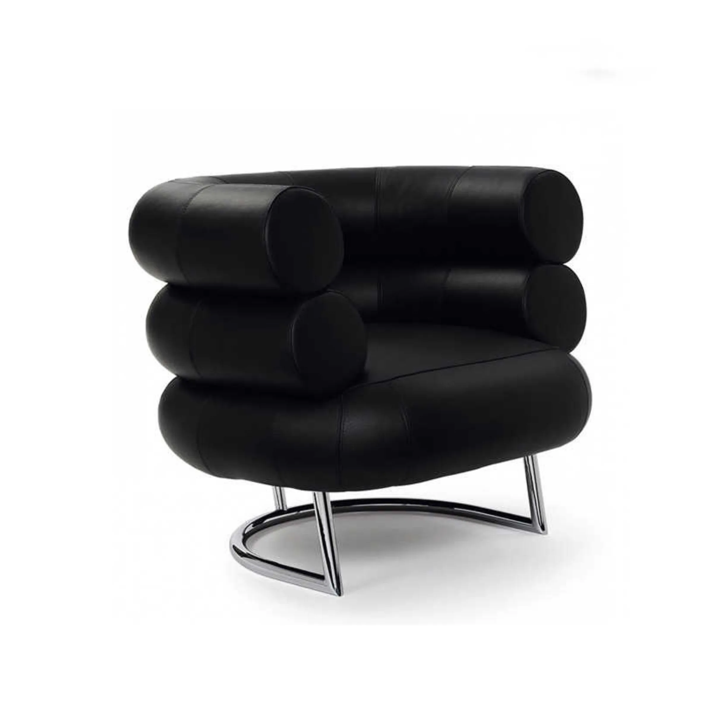 Eileen Gray Bibendum Chair Replica, Black