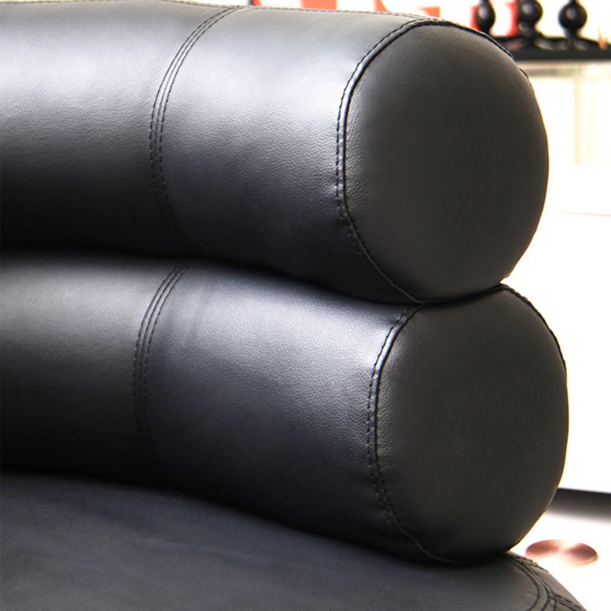 Eileen Gray Bibendum Chair Replica, Black