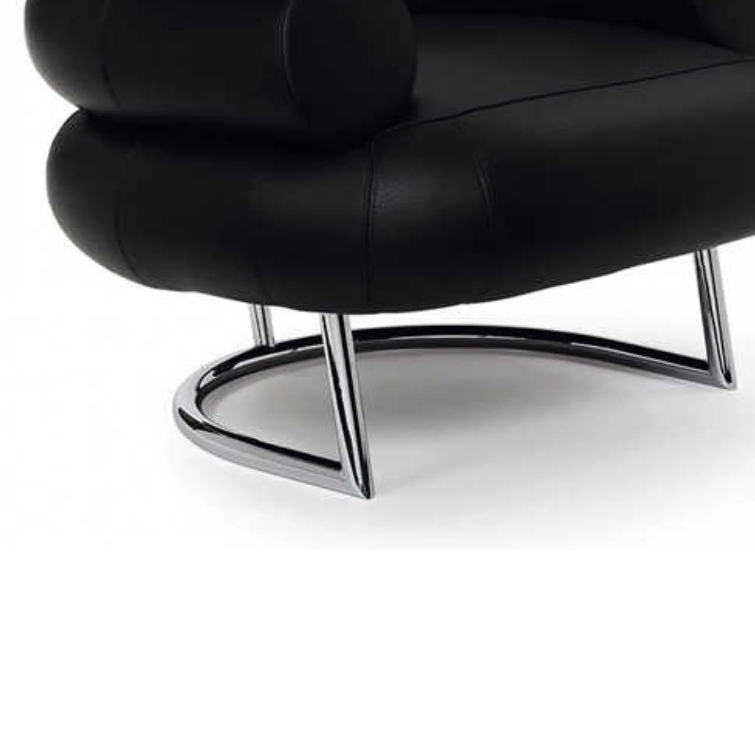 Eileen Gray Bibendum Chair Replica, Black
