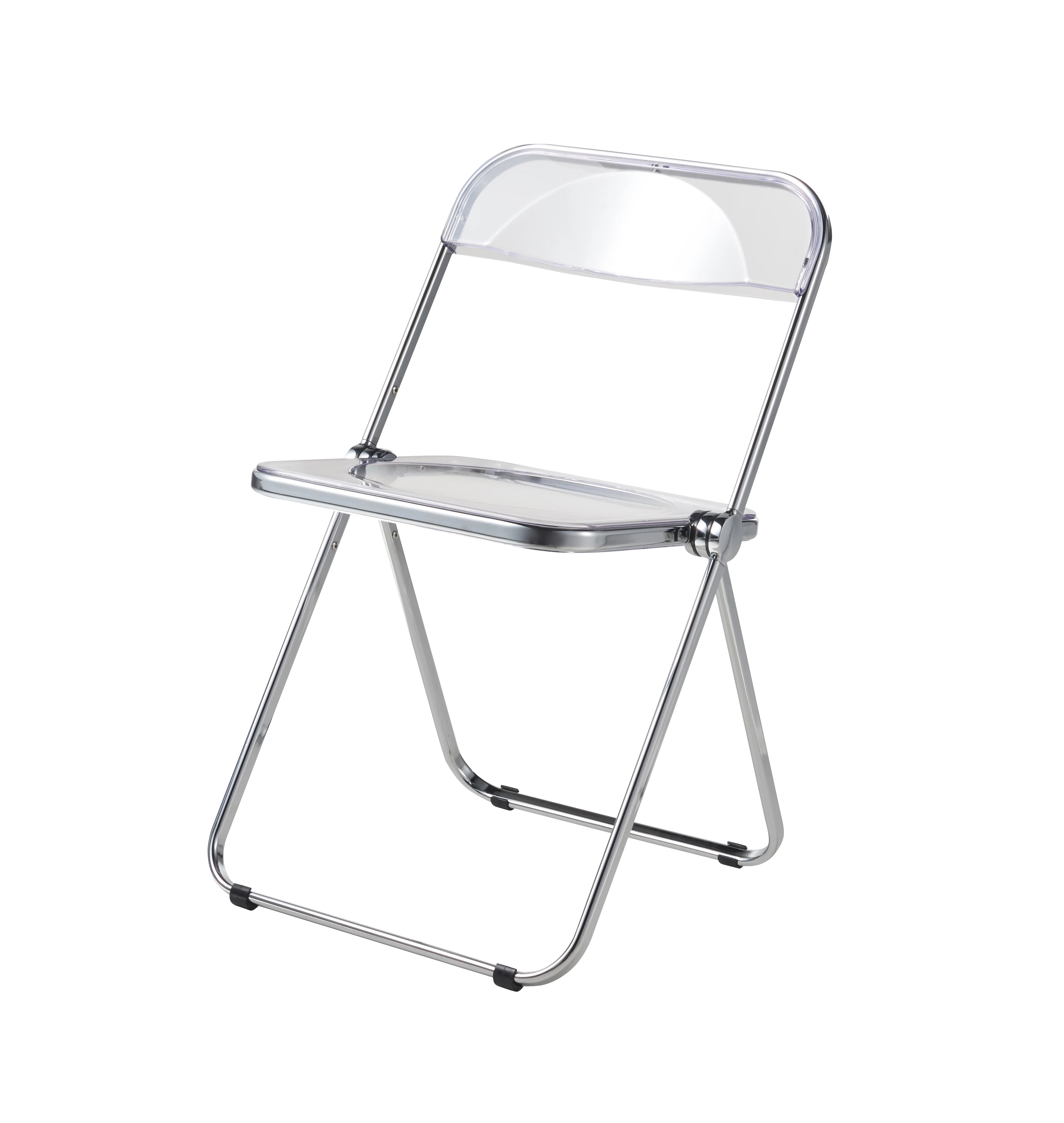 MODE Larkin Acrylic Folding Dining Chair, 46x47CM, Transparent