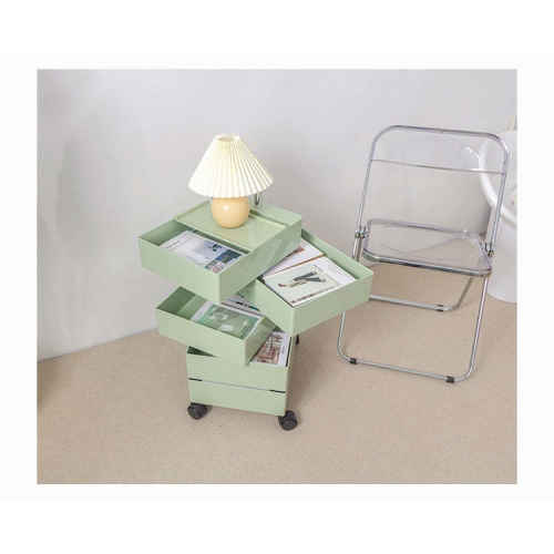 MODE Rosa Rotatable Trolley on Wheels, 45x35CM, Green