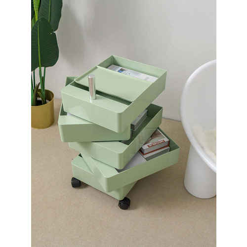 Merike Rosa Rotatable Trolley on Wheels, 45x35CM, Green