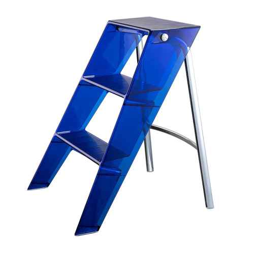 Merike Elevate Ladder Side Table, 44x52CM, Blue