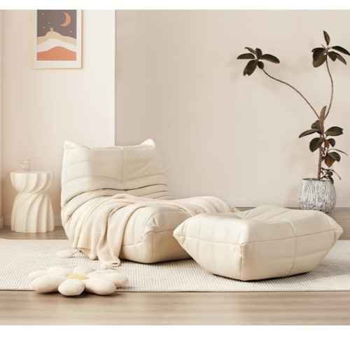 Merike Cloud Footrest, Creamy White