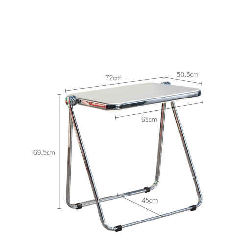 Merike Larkin Minimalist Folding Desk, 72x50.5CM, White