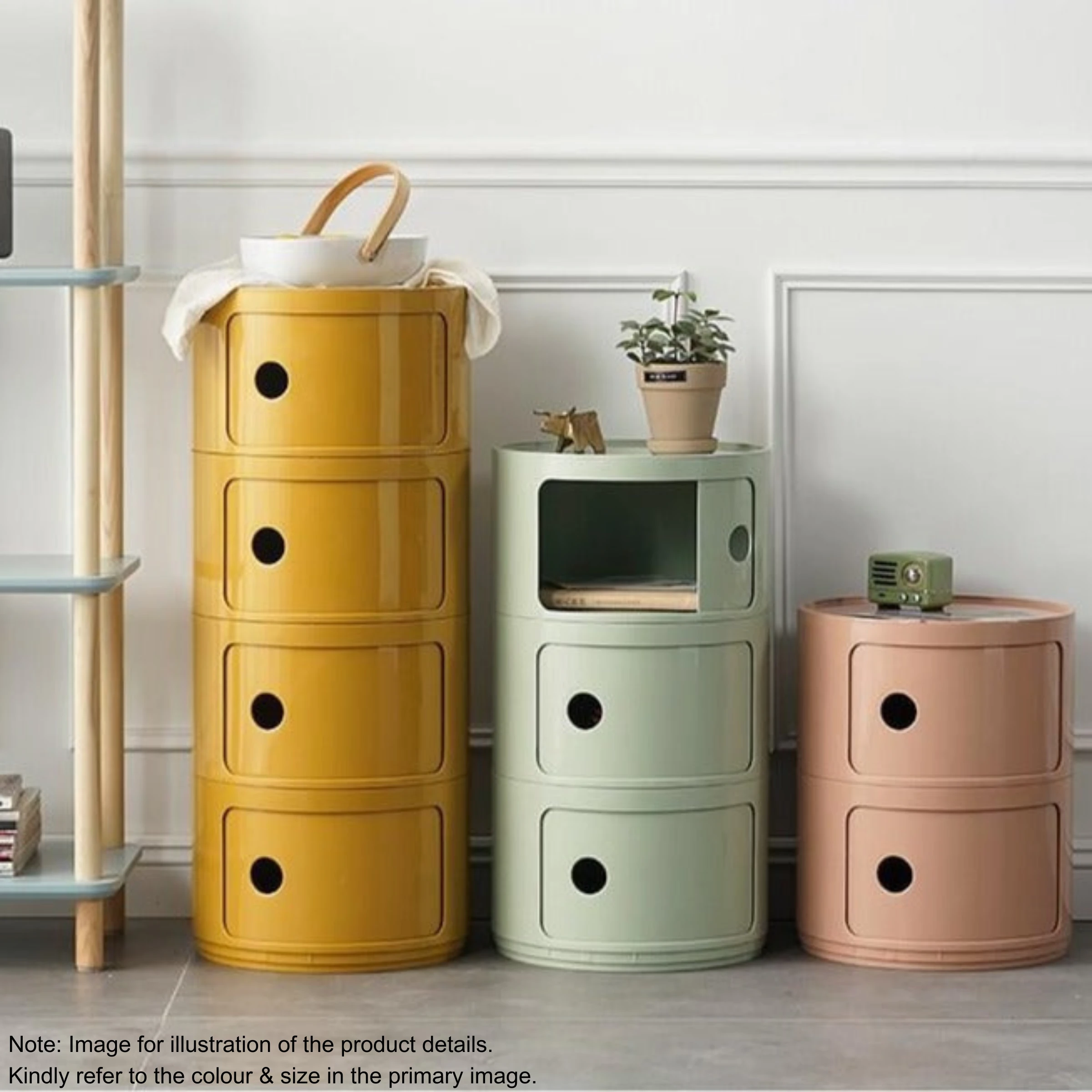 MODE Pandora 2 Tier Column Storage Organizer, 32x40CM, Matcha Green