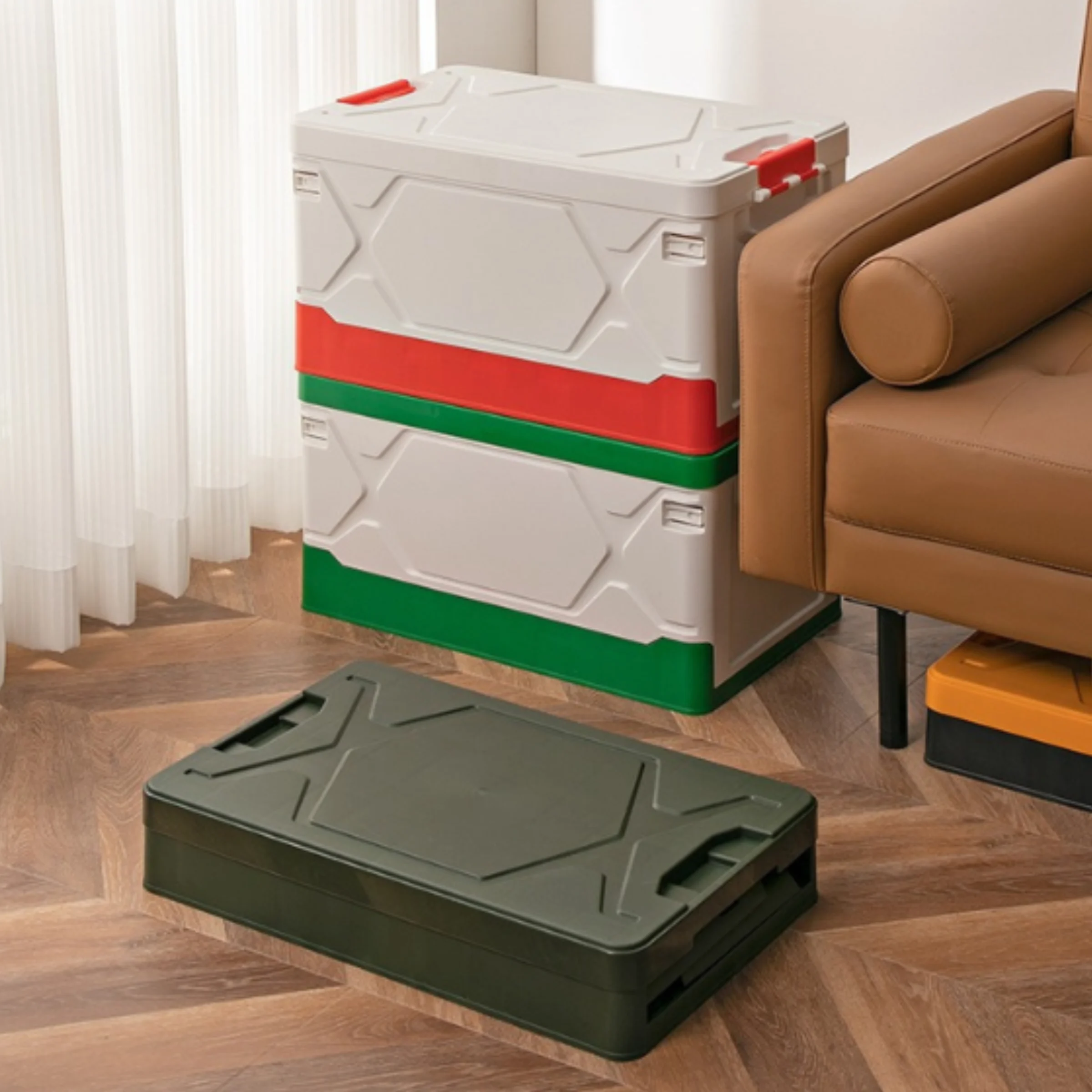 Merike Morph Folding Storage Box, 61x35.7x31.5CM, Green