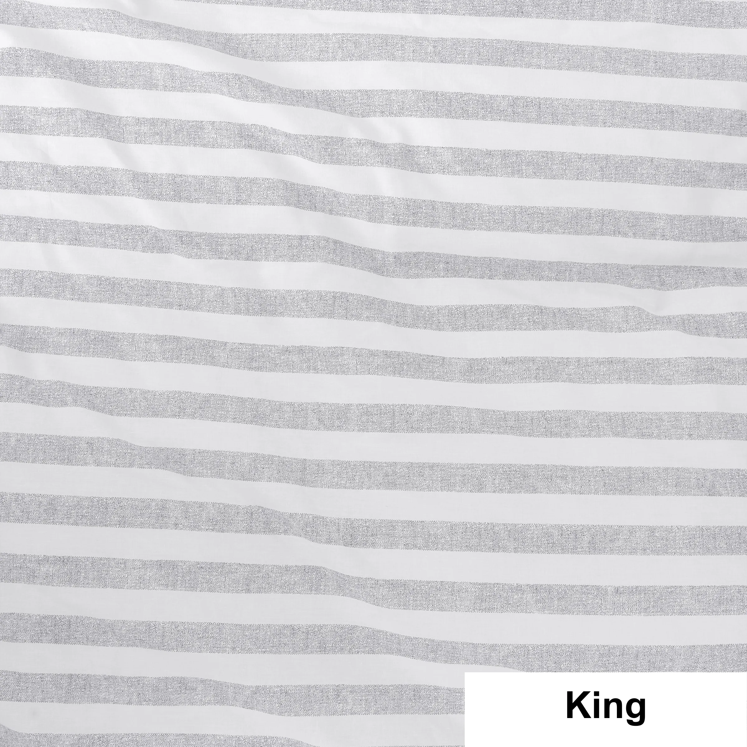 NU EDITION Charlie Duvet Cover Set, Grey, King