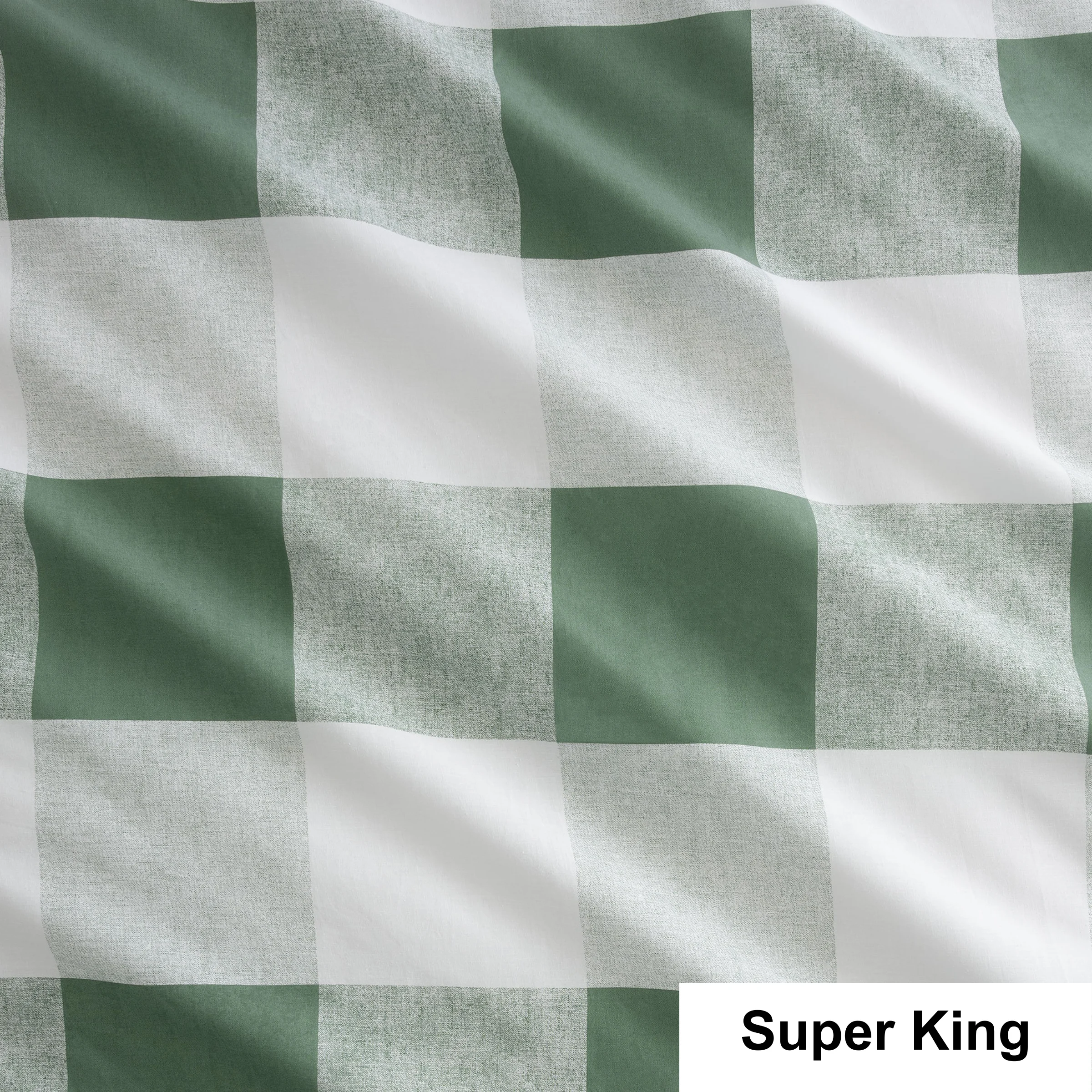 NU EDITION Alec Duvet Cover Set, Moss, Super King