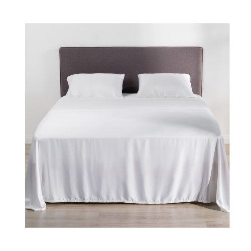 Lifely Deep Dream Luxury 500ThreadCount Flat Sheet, White, Queen, 260Wx265+13L cm