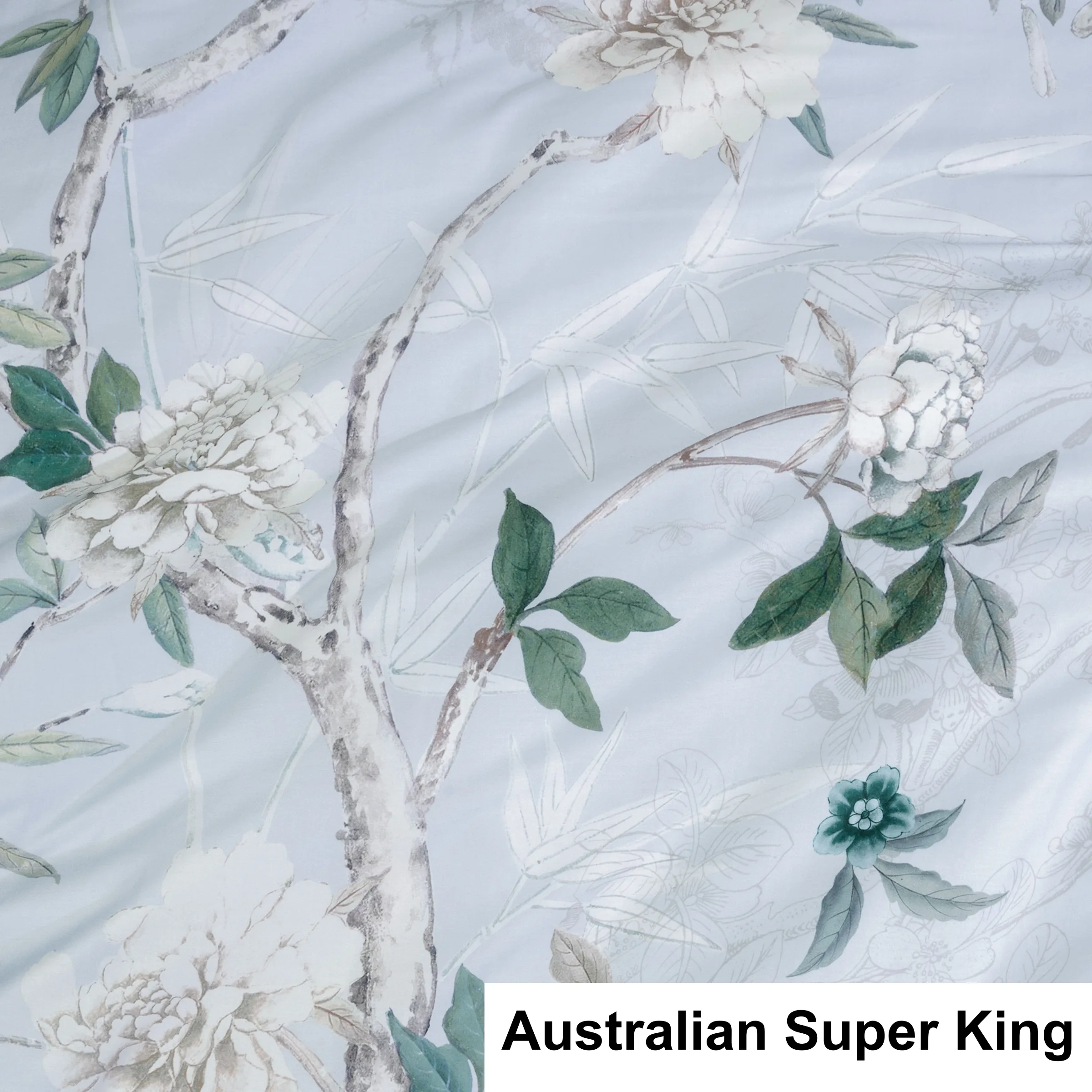 SAVONA Anika Duvet Cover Set, Powder Blue, Australian Super King