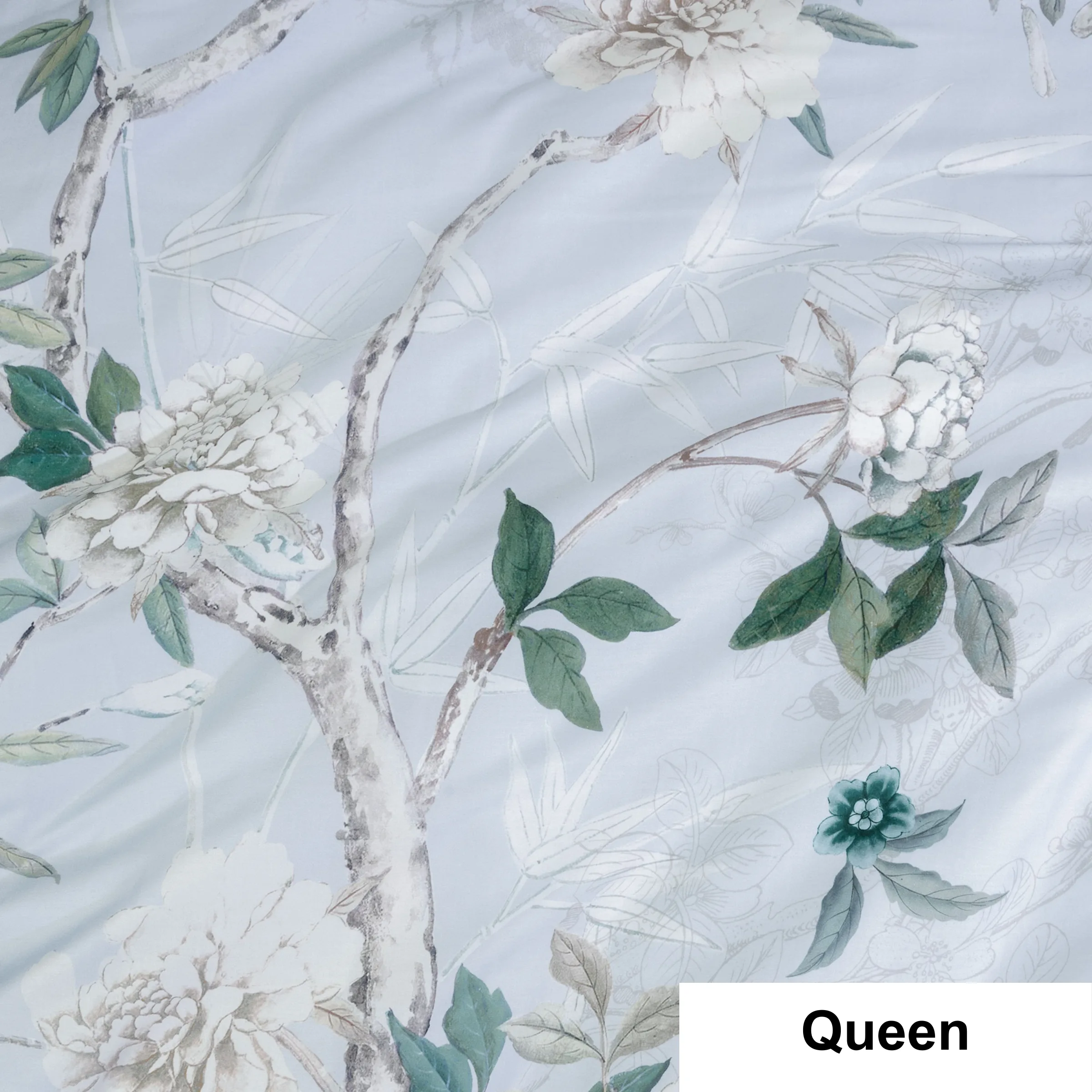 SAVONA Anika Duvet Cover Set, Powder Blue, Queen