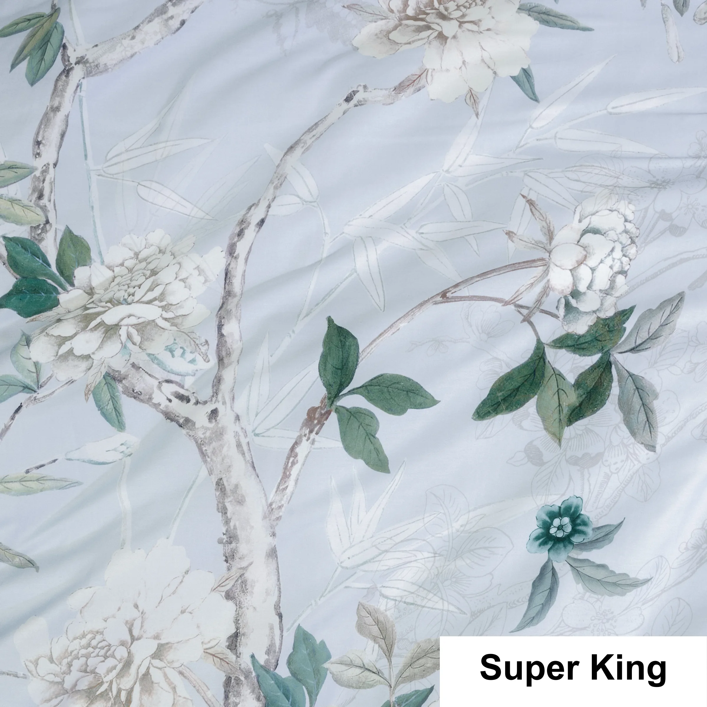 SAVONA Anika Duvet Cover Set, Powder Blue, Super King