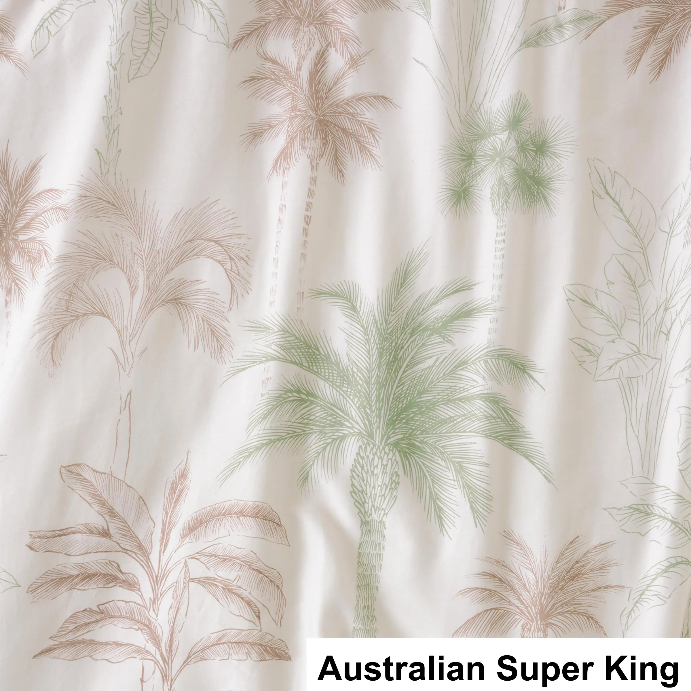 SAVONA Lombok Duvet Cover Set, Leaf, Australian Super King