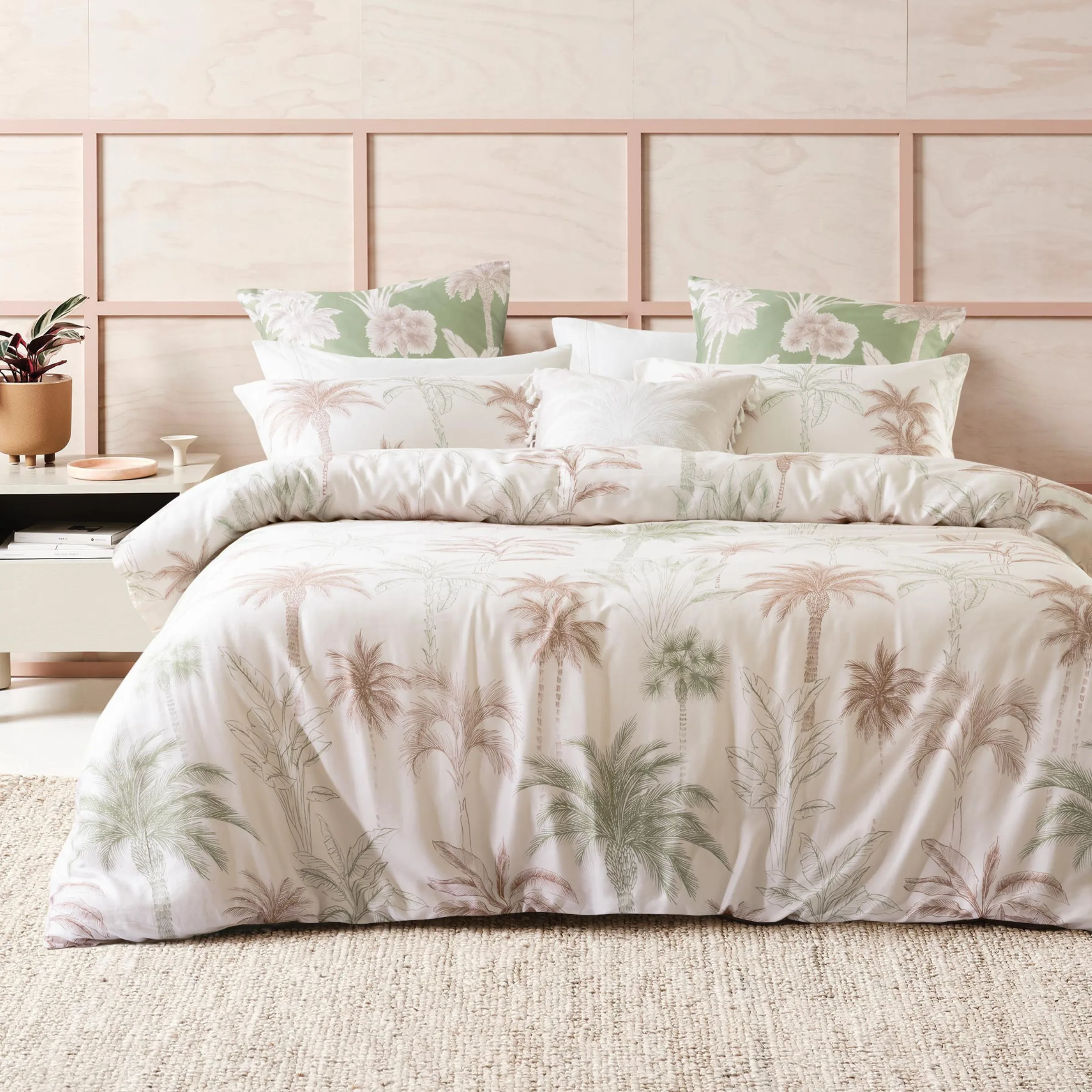 SAVONA Lombok Duvet Cover Set, Leaf, Queen