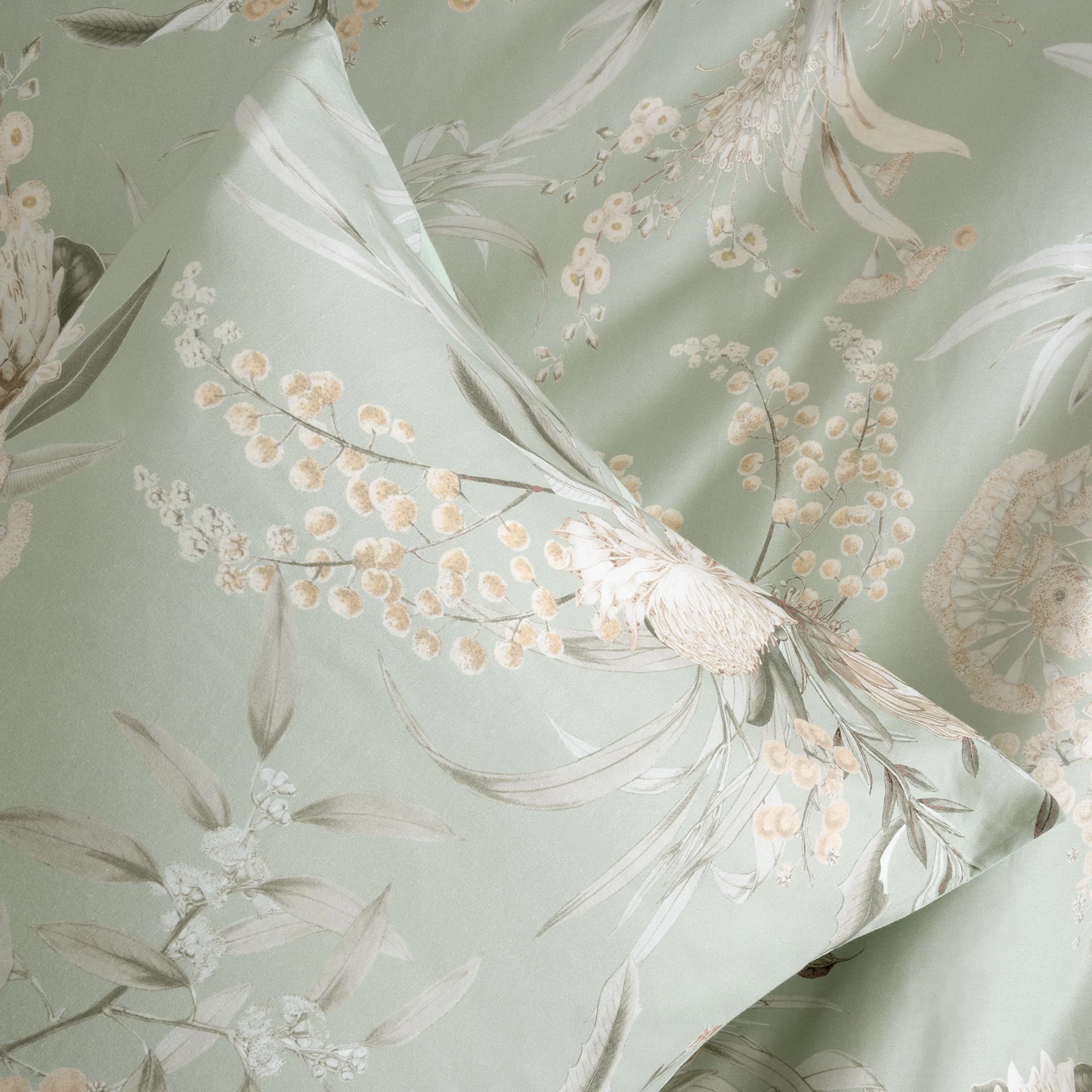SAVONA Nella Duvet Cover Set, Sage, King