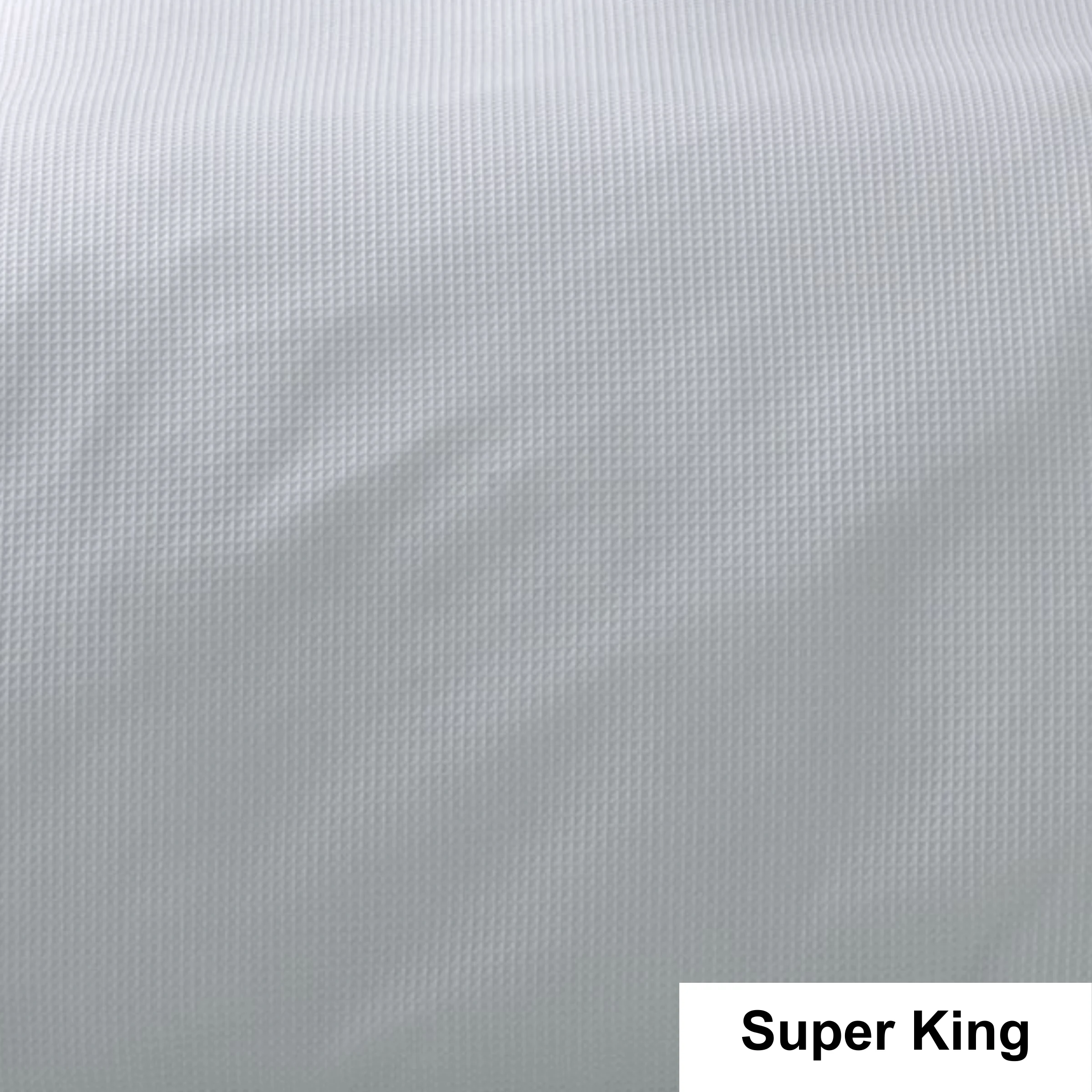 SAVONA Nova Duvet Cover Set, White, Super King
