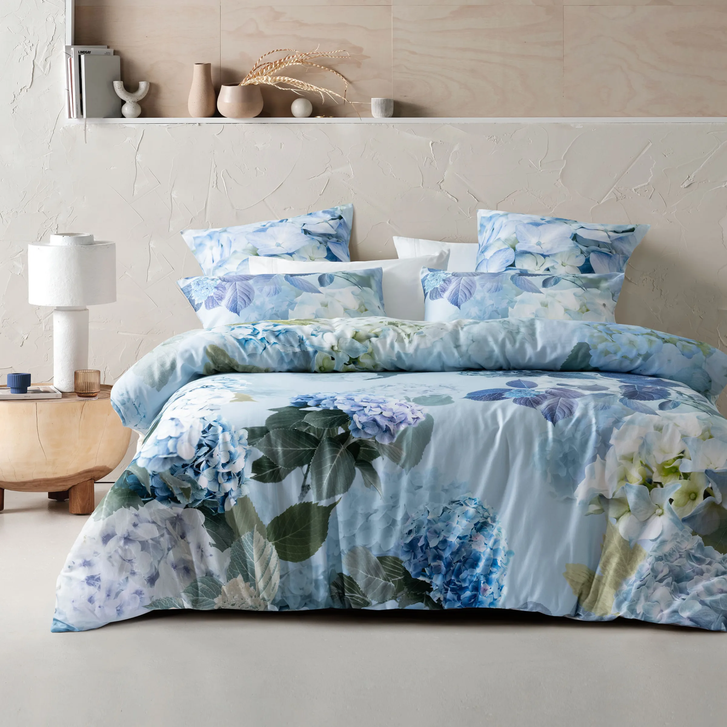SAVONA Thea Duvet Cover Set, Cornflower, Queen