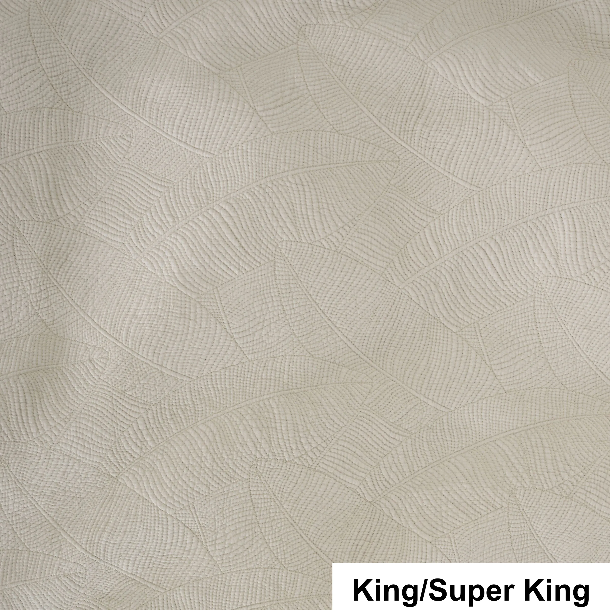 SAVONA Manon Coverlet Set, Oatmeal, King/Super King