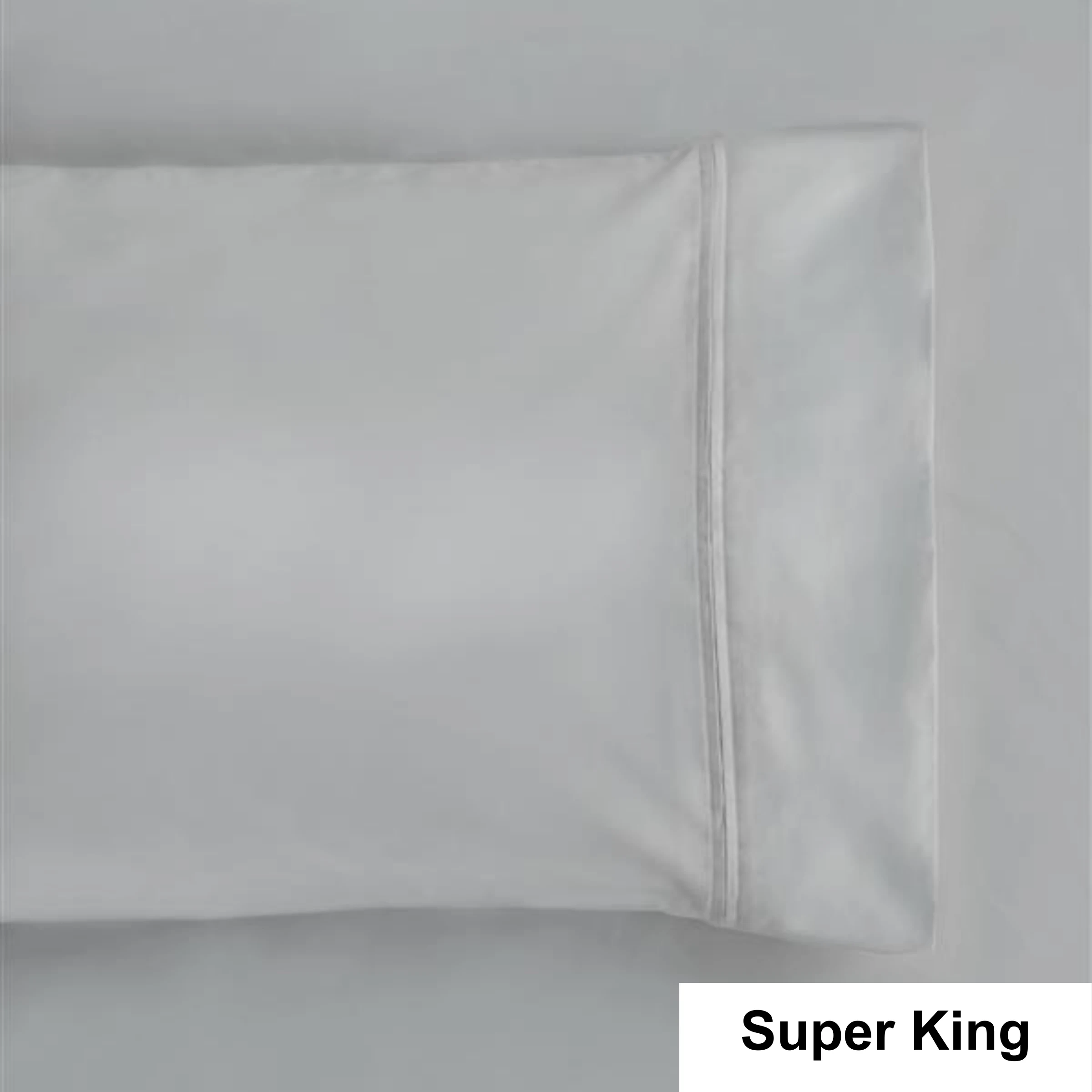 SAVONA 1000T Cotton Sheet Set, Silver, Super King