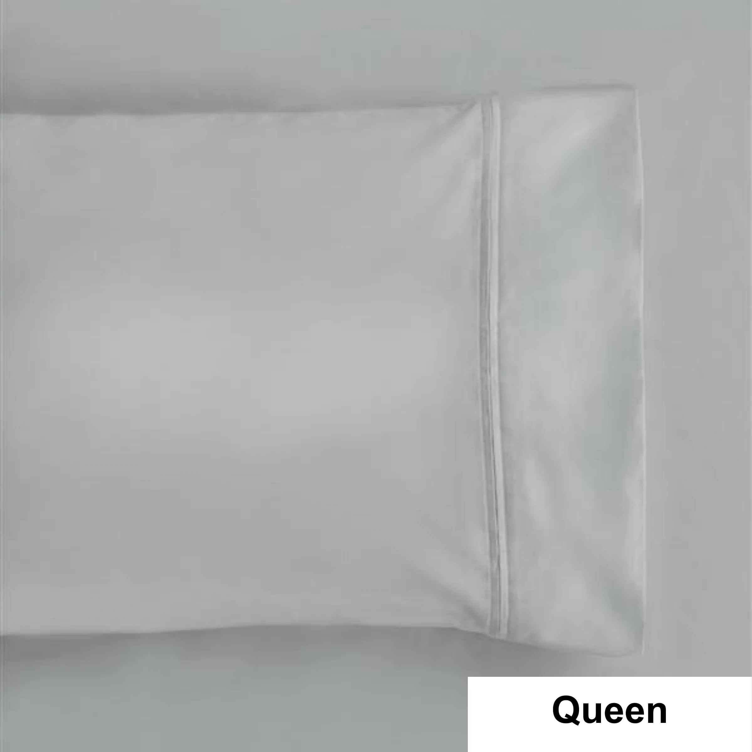 SAVONA 1000T Cotton Sheet Set, Silver, Queen