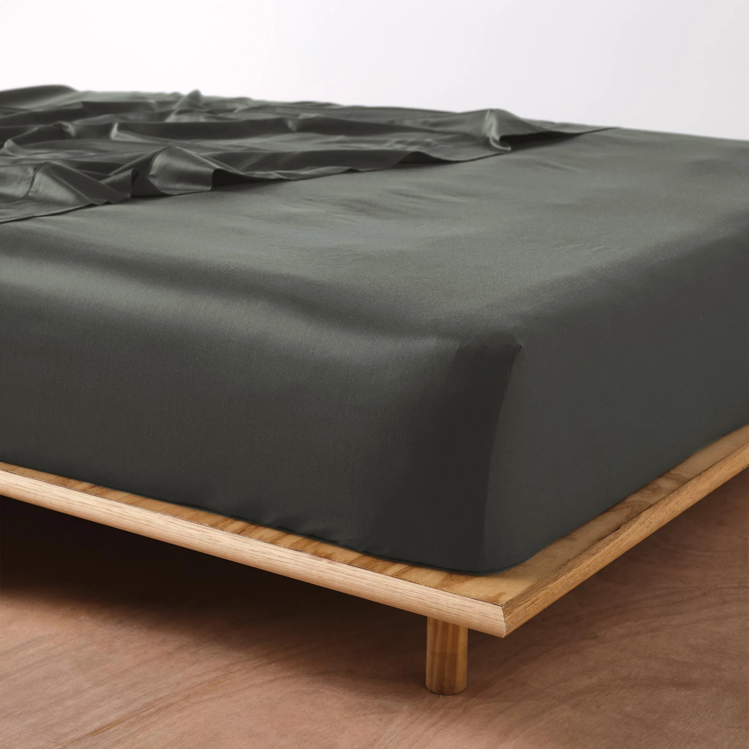 SAVONA 500T Bamboo Cotton Sheet Set, Steel Grey, Single