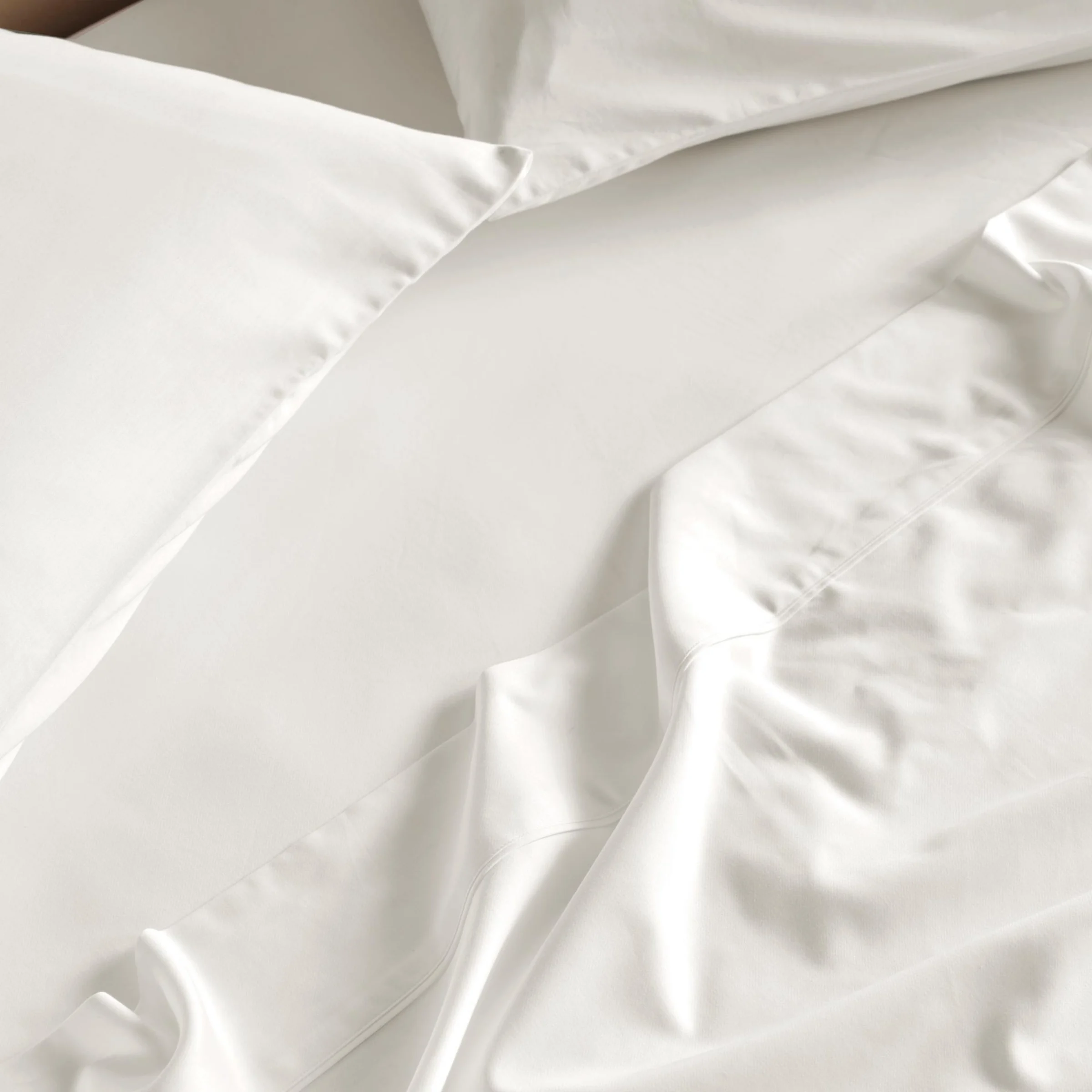 SAVONA 500T Bamboo Cotton Sheet Set, White, King